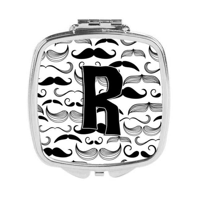 Letter R Mirror Letter R Moustache Initial Compact Mirror - Walmart.com