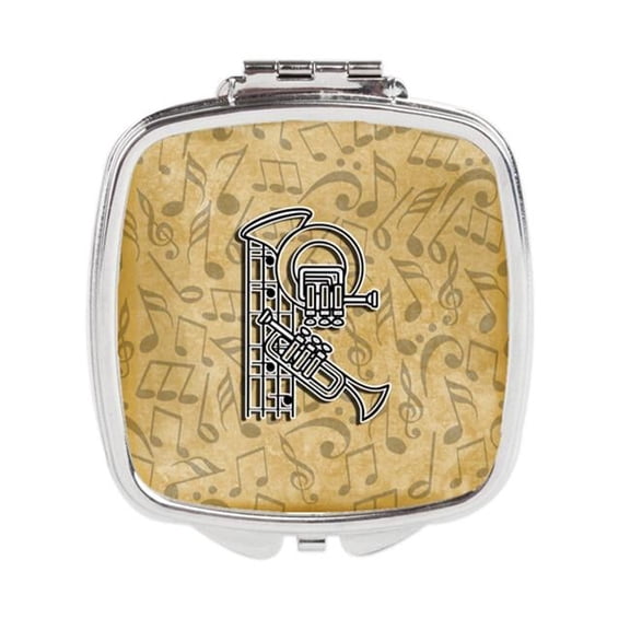 Letter R Musical Instrument Alphabet Compact Mirror
