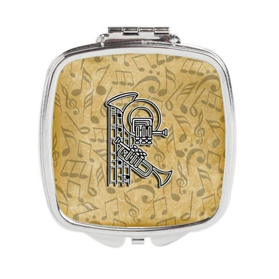 Letter R Musical Instrument Alphabet Compact Mirror