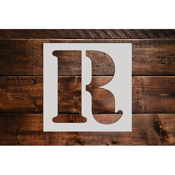 Letter R Stencil - Art and Wall Stencils (48