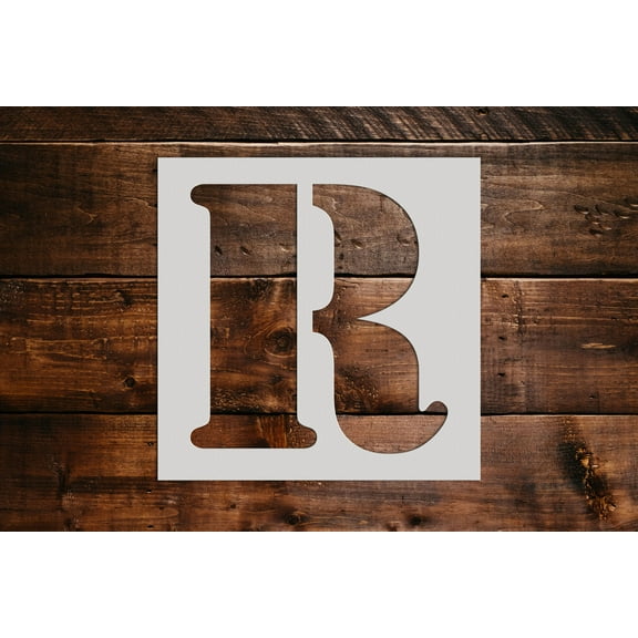 Letter R Stencil - Art and Wall Stencils (6"x6")
