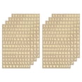 thumbnail image 1 of Letter Resin Stickers 8 Sheets Mini Alphabet Sticker Glitter Alloy Uppercase Self Adhesive Gold 4.5mm High, 1 of 6