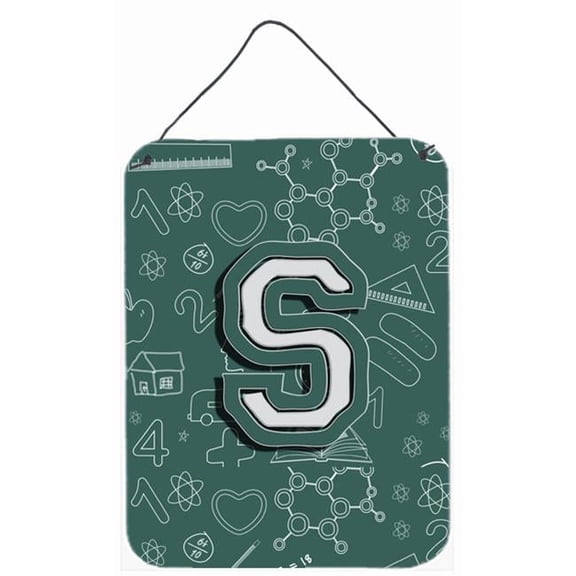 Letter S Back To School Initial Wall and Door Hanging Prints