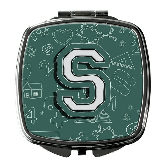 Letter S Back to School Initial Compact Mirror