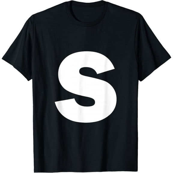 Letter S Capital Alphabet Monogram Initial T-Shirt