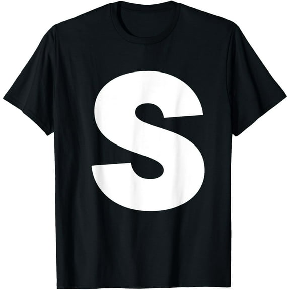 Letter S Capital Alphabet Monogram Initial T-Shirt