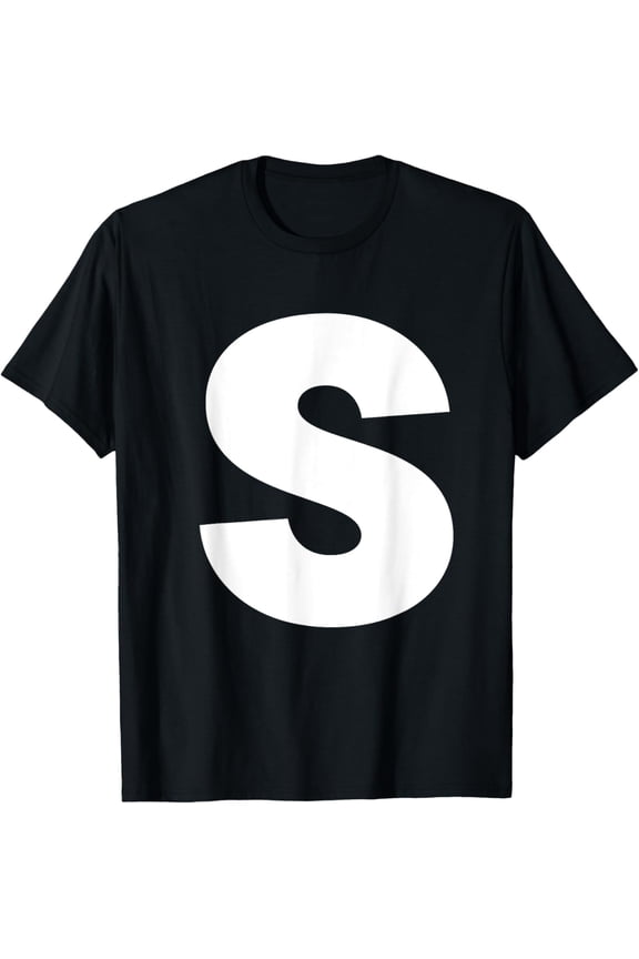 Letter S Capital Alphabet Monogram Initial T-Shirt