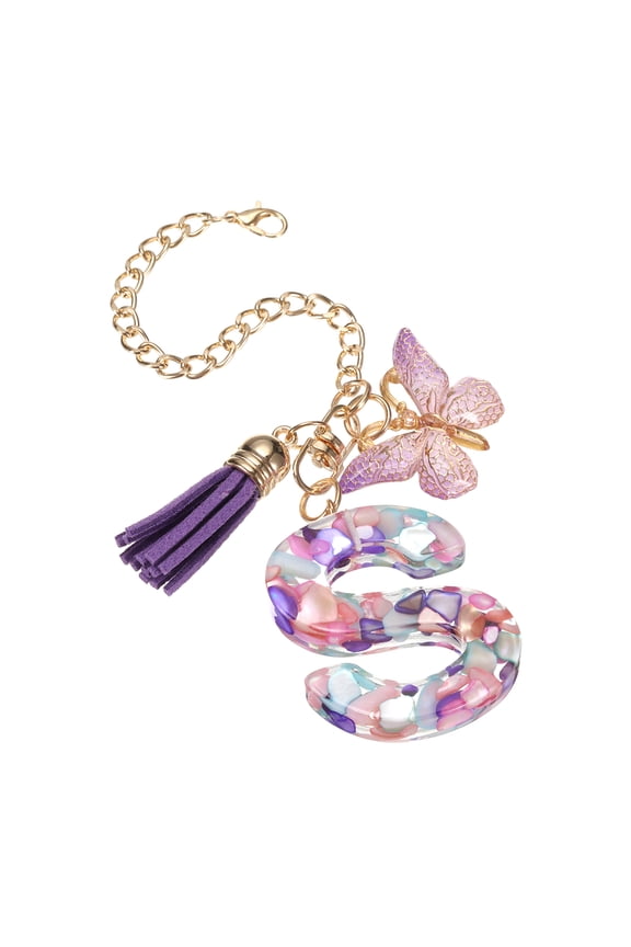 Letter S Cup Chain, Bag Chain, Key Chain, Cute Decor Accessories (Stone-Shaped)