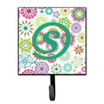thumbnail image 1 of Letter S Flowers Pink Teal Green Initial Leash or Key Holder, 1 of 1