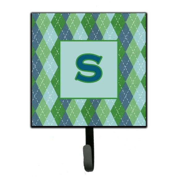 Letter S Initial Monogram - Blue Argoyle Leash or Key Holder