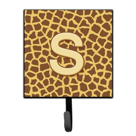 Letter S Initial Monogram - Giraffe Leash or Key Holder