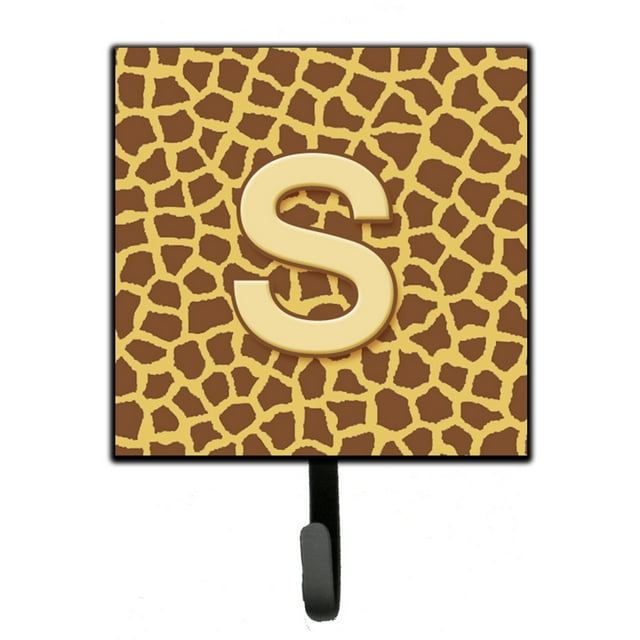 Letter S Initial Monogram - Giraffe Leash or Key Holder