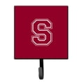 thumbnail image 1 of Letter S Initial Monogram - Maroon and White Leash or Key Holder, 1 of 7