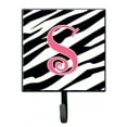 thumbnail image 1 of Letter S Initial Zebra Stripe and Pink Leash or Key Holder, 1 of 7