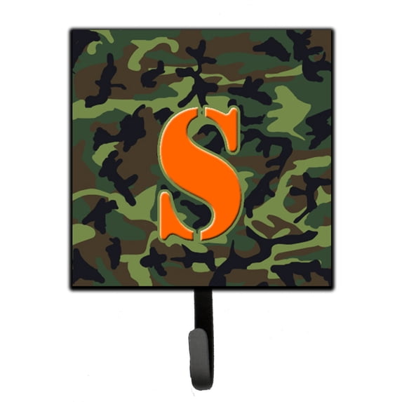 Letter S Monogram - Camo Green Leash or Key Holder
