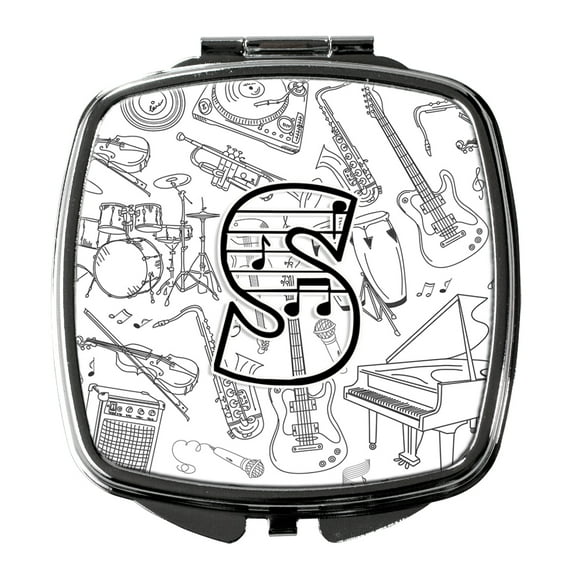 Letter S Musical Note Letters Compact Mirror