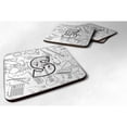 thumbnail image 1 of Letter S Musical Note Letters Foam Coaster Set of 4, 1 of 3