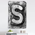 thumbnail image 1 of Letter S Tapestry, Industrial Alphabet Letter Capital S Industrial Theme with Grunge Looking, Fabric Wall Hanging Decor for Bedroom Living Room Dorm, 5 Sizes, Grey Grey, by Ambesonne, 1 of 1