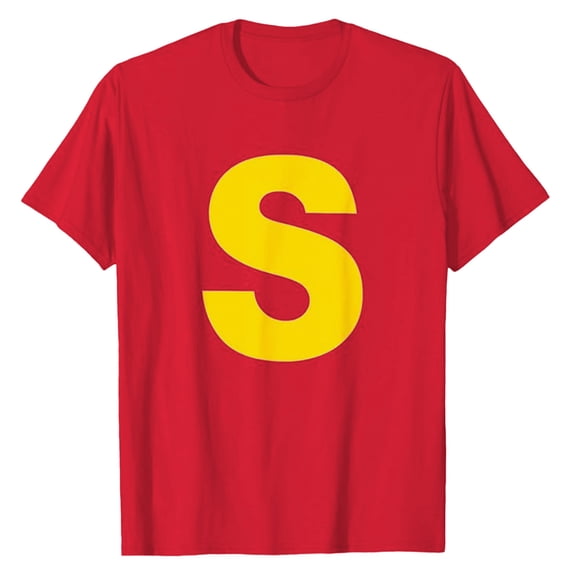 Letter S Yellow Group Carnival S T Shirt Blue Polyester Slim Fit Wicking Comfortable Suitable for Casual & Party Multiple Sizes