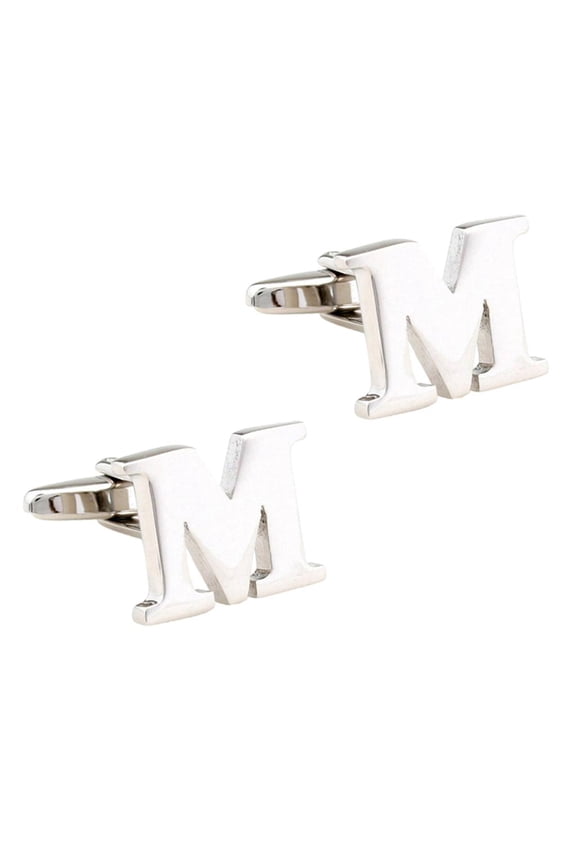 Letter Shape Cufflinks for Shirt Birthday Gift - M