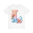 thumbnail image 1 of Letter L Unisex Graphic Tee  Vintage Inspired Artwork For Everyday Style, 1 of 16