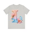 thumbnail image 1 of Letter L Unisex Graphic Tee  Vintage Inspired Artwork For Everyday Style, 1 of 16