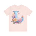 thumbnail image 1 of Letter L Graphic Tee Unisex Jersey Short Sleeve Vintage Art Design Original Artwork, 1 of 16