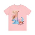 thumbnail image 1 of Letter L Unisex Graphic Tee  Vintage Inspired Artwork For Everyday Style, 1 of 16
