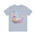 thumbnail image 1 of Letter L Graphic Tee Unisex Jersey Short Sleeve Vintage Art Design Original Artwork, 1 of 16