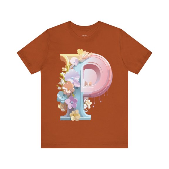 Letter P  Graphic Tee Unisex Jersey Short Sleeve Vintage Inspired Artwork