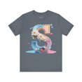 thumbnail image 1 of Letter S Graphic Unisex Tee With Vintage Artwork Short Sleeve Comfort, 1 of 16