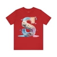 thumbnail image 1 of Letter S Graphic Unisex Tee With Vintage Artwork Short Sleeve Comfort, 1 of 16