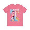 thumbnail image 1 of Vintage Letter T Graphic Unisex Short Sleeve Tee With Original Artwork, 1 of 16