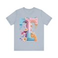 thumbnail image 1 of Vintage Letter T Graphic Unisex Short Sleeve Tee With Original Artwork, 1 of 16