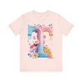 thumbnail image 1 of Vintage Letter T Graphic Unisex Short Sleeve Tee With Original Artwork, 1 of 16