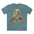 thumbnail image 1 of Letter Shirt, Shirt with Letters, Tee Shirt with Gold Letters, 1 of 17