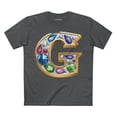 thumbnail image 1 of Letter Shirt, Shirt with Letters, Tee Shirt with Gold Letters, 1 of 18