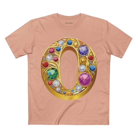 Letter Shirt, Shirt with Letters, Tee Shirt with Gold Letters