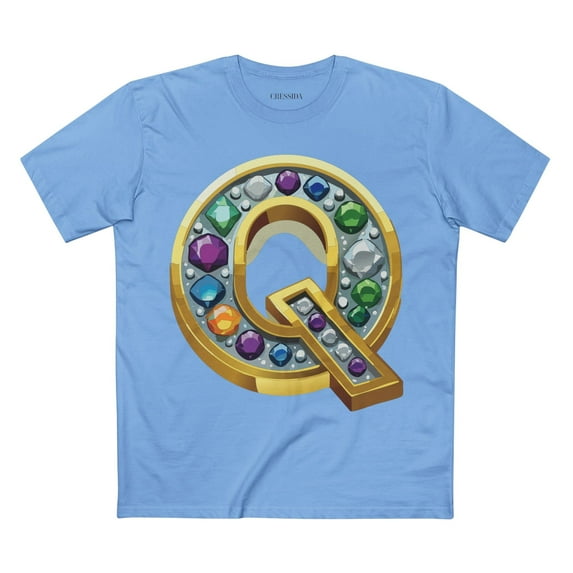 Letter Shirt, Shirt with Letters, Tee Shirt with Gold Letters