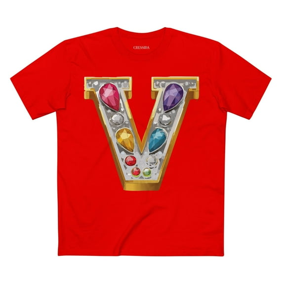 Letter Shirt, Shirt with Letters, Tee Shirt with Gold Letters