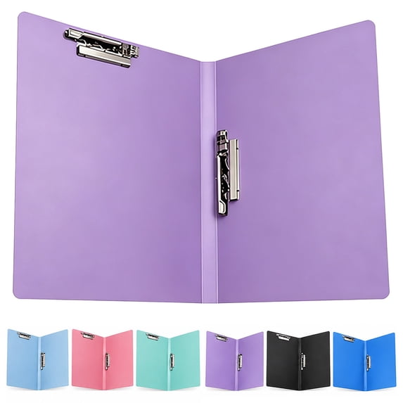 Letter‑Size 1‑Pack Prong File Folder, 1/3 Cut Tab Paper Folder with Metal Prongs for Mobile Document Transport and Punched Paper Keeper