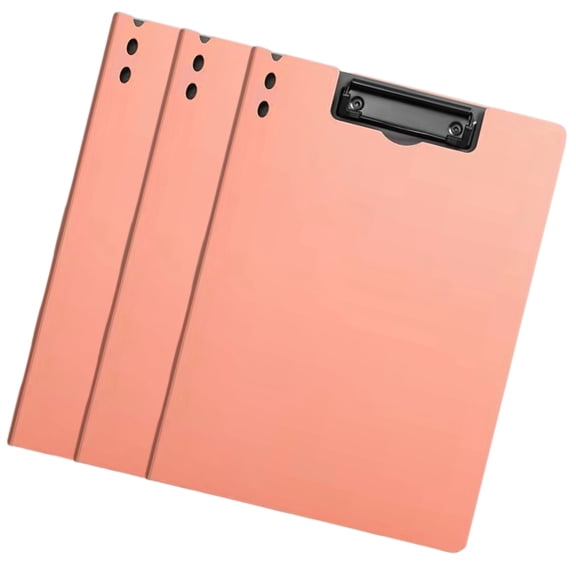 Letter Size Binder Punchless with Spring Action Clamp, Documents Folder with Side Clamp Letter Size Clip File Folder