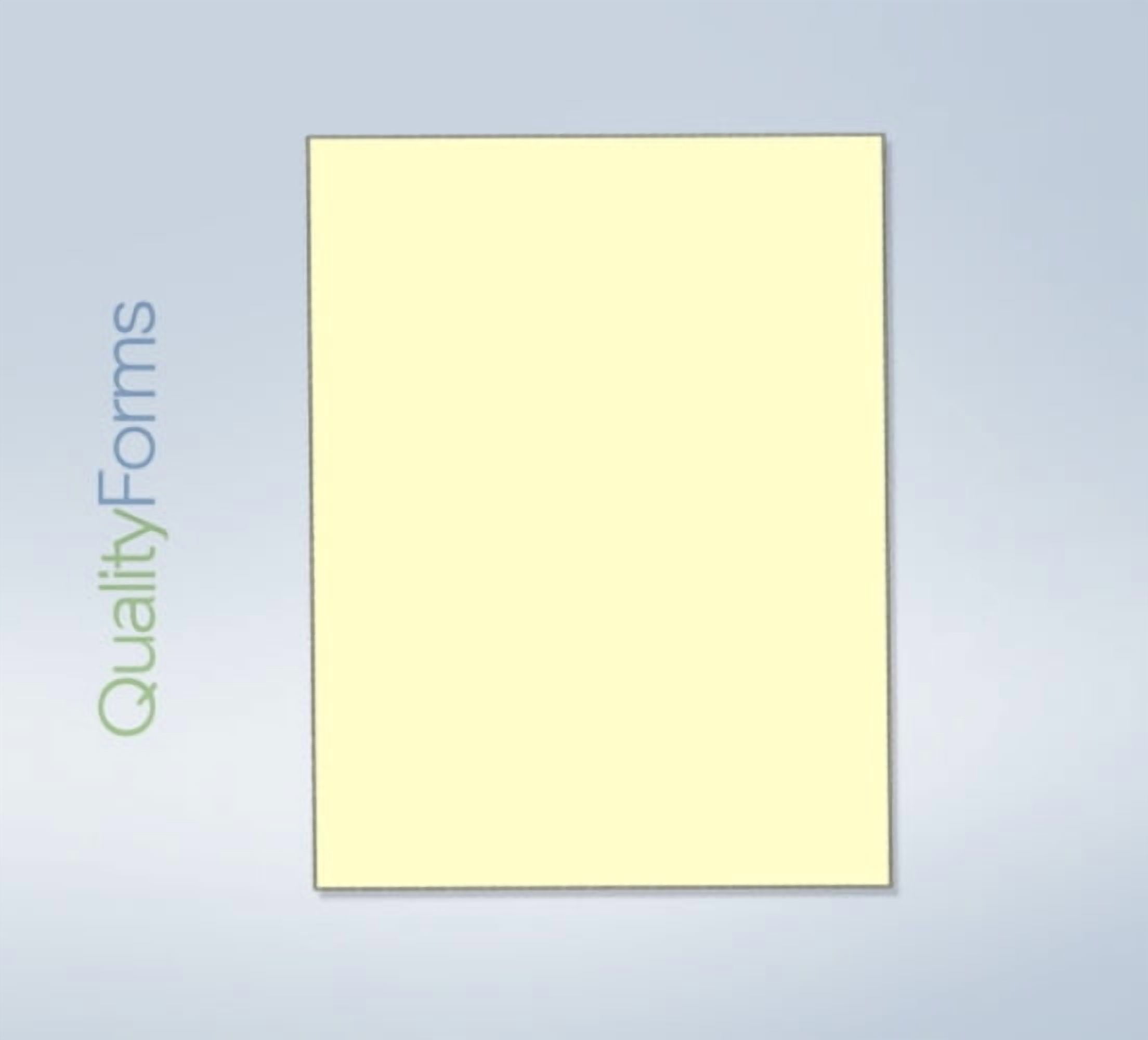 Letter Size Carbon Copy Paper CFB Canary