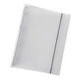 thumbnail image 1 of Letter Size Document Organizers Refillable 4 Rings Binder Clear PVC Binder Pocket for Home Travel and Office Use, 1 of 10