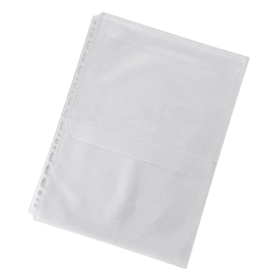 Letter Size Document Organizers Refillable 4 Rings Binder Clear PVC Binder Pocket for Home Travel and Office Use