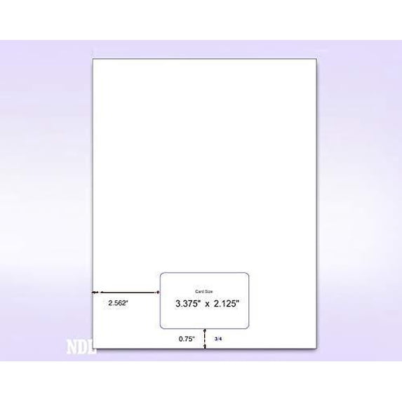 Letter Size Integrated Form with 1 Card (Box of 250) - Walmart.com