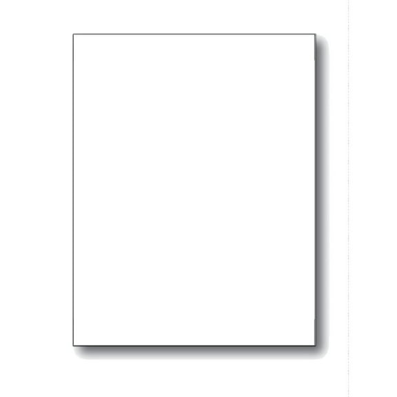 Letter-Size Posting Sheets w Adh Strip, 8.5"x 11" White 65-lb Cover - 250 Sheets