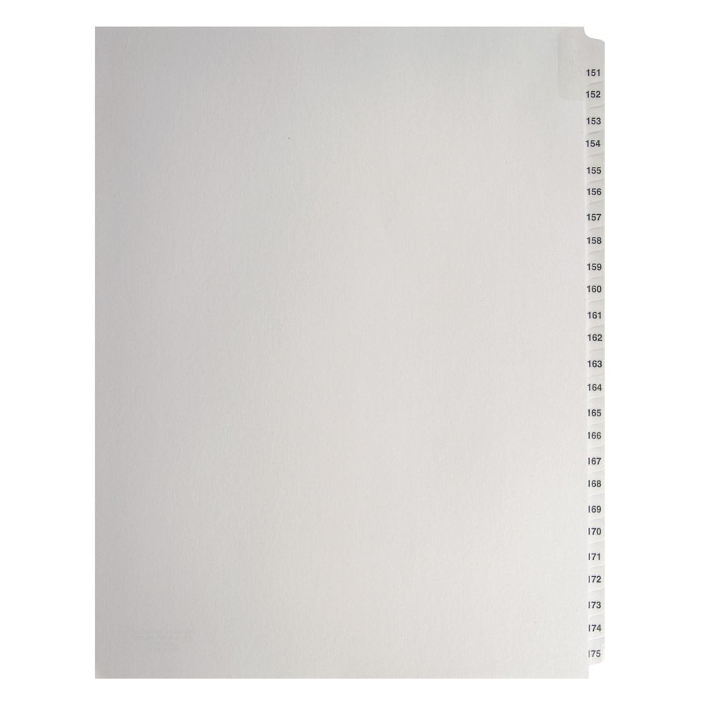 Letter Size, Side Tabbed, Unpunched, Binder Index Dividers, Collated In