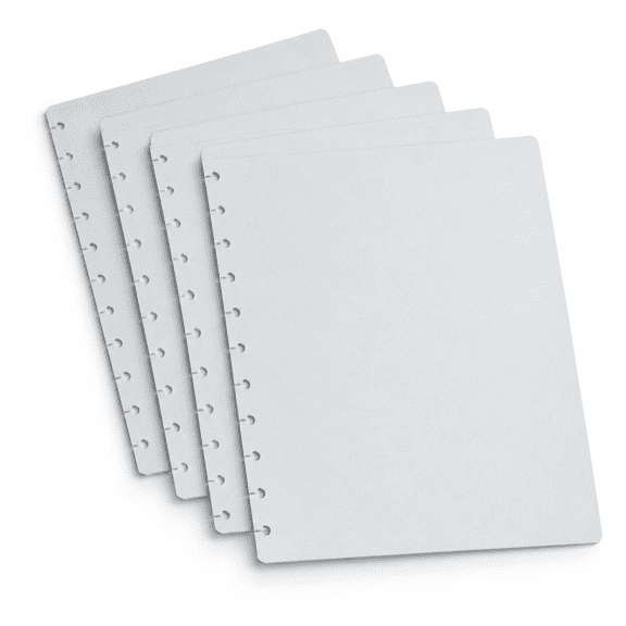 Letter Size Translucent/clear Discbound Notebook Poly Covers Patible With Circa Arc Tul And The Big Happy Planner (set Of 5)