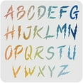 thumbnail image 1 of Letter Stencil Decoration Template 11.8x11.8 inch Plastic Alphabet Stencils Square Reusable Stencils for Painting on Wood Floor Wall and Fabric, 1 of 9